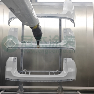 冠杰科技承建开封日成汽车保险杠智能涂装生产线成功试喷