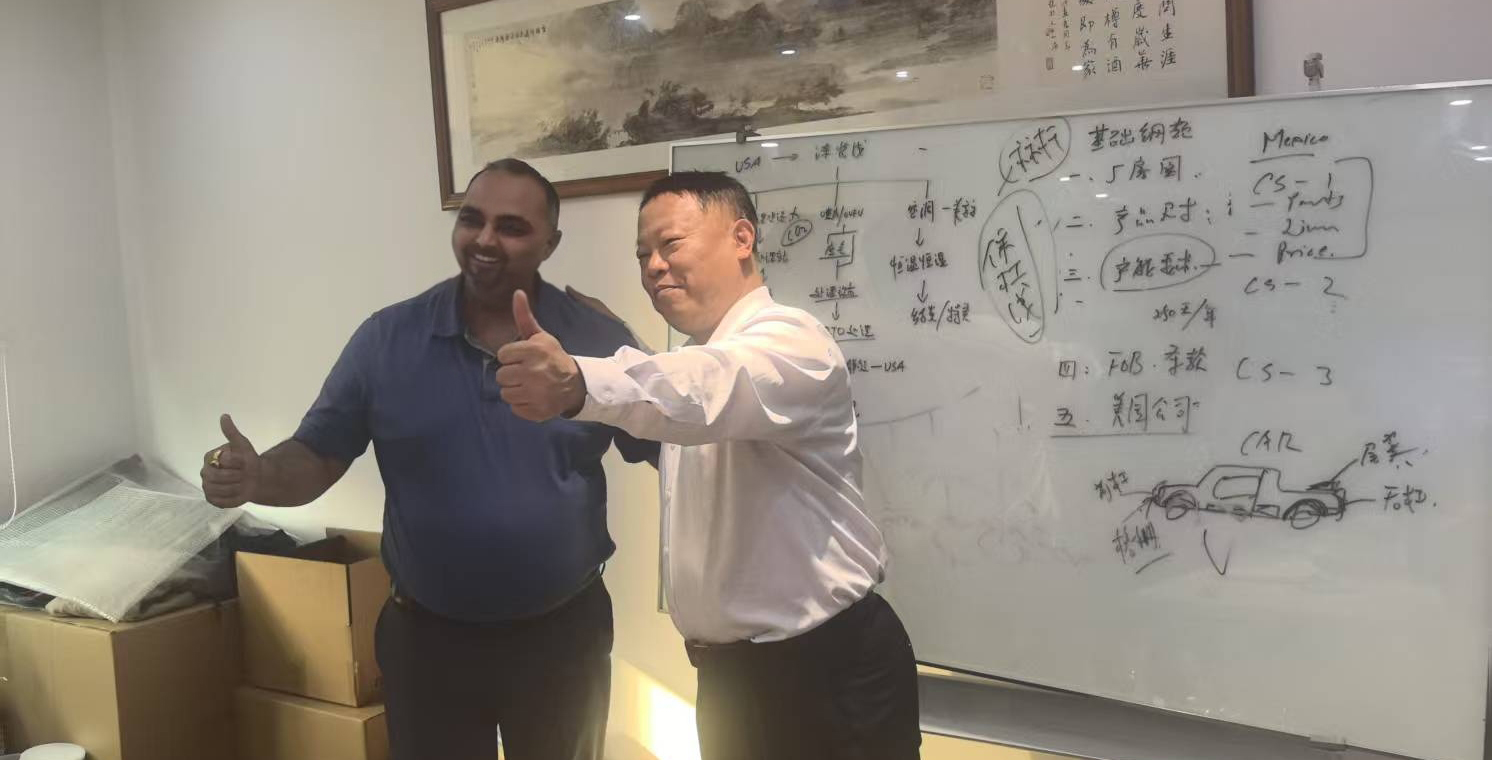 冠杰科技与加拿大客户洽谈合作 共拓美国汽车外饰件涂装市场(图1)